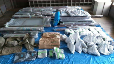 空き倉庫に搬入