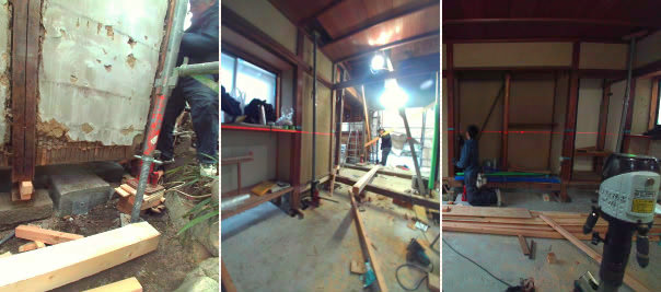 ジャッキアップ３態