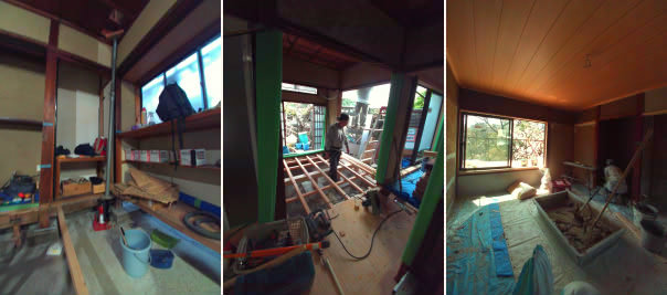 荷物(~~)　／　床組　／　左官