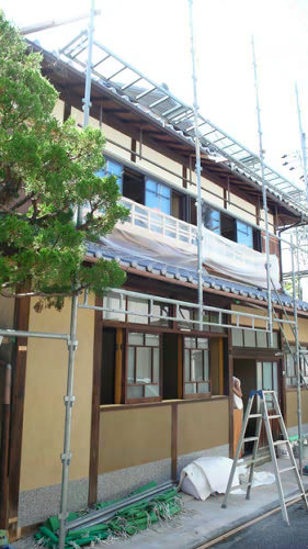 外部足場の撤去