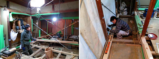 和室改修　／　土台入替