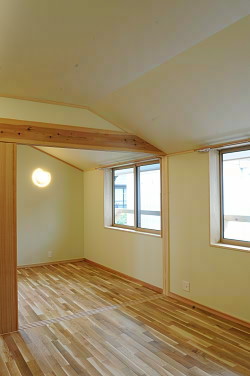 和紙クロスを張った２Ｆ