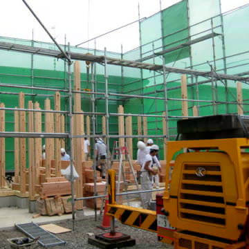 工事写真　棟上