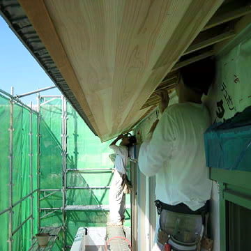 工事写真　軒天