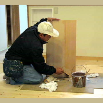 工事写真　オスモ塗