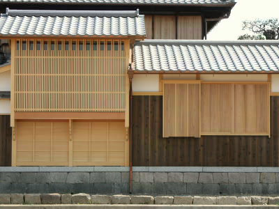 茶室(1)　茶室外観と控えの間