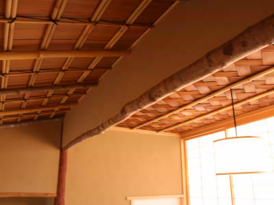 茶室(10)　掛込天井